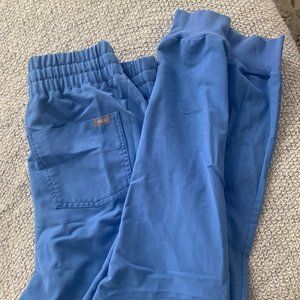 FIGS Zamora High Waisted Joggers Ceil Blue